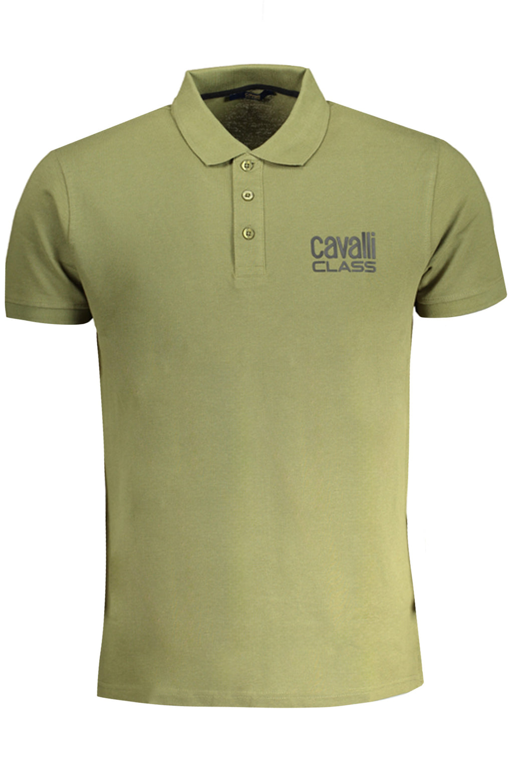 Tricou Polo Bărbați Cavalli Class Verde