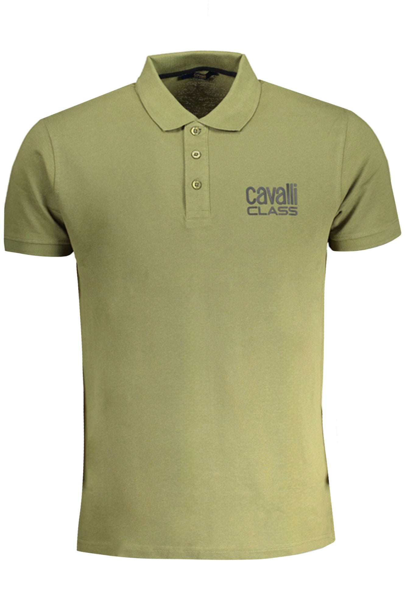 Tricou Polo Bărbați Cavalli Class Verde